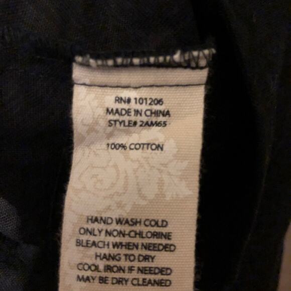 Soft Surroundings  Black  Jacquard  Long Sleeve  Dress  Large - Picture 7 of 7